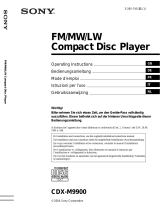 Sony CDX-M9900 Bedienungsanleitung