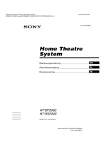 Sony HT-SS2000 Bedienungsanleitung