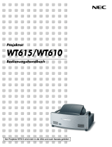 NEC WT615 Projektor Bedienungsanleitung