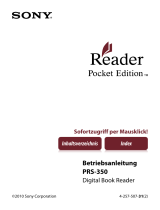 Sony Reader Pocket Edition PRS-350 Bedienungsanleitung