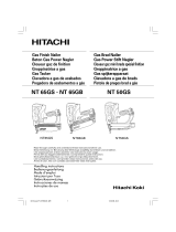 Hitachi NT50GS - 2" Gas Powered 18 Gauge Straight Finish Nailer Bedienungsanleitung