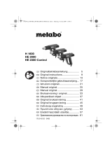 Metabo H 1600 Heissluftpistole Bedienungsanleitung