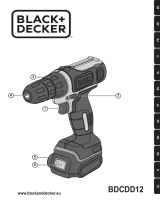 Black & Decker Akku-Bohrschrauber 10,8V Li-Ion BDCDD12K Bedienungsanleitung