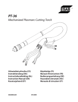 ESAB PT-36 Mechanized Plasmarc Cutting Torch Benutzerhandbuch