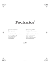 Technics SE-R1-EB Bedienungsanleitung