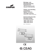 Cooper 1804 LED CG-S Fitting And Operating Instructions