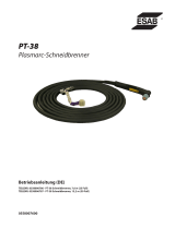 ESAB PT-38 Plasmarc Cutting Torches Benutzerhandbuch