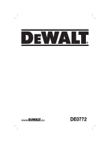 DeWalt DE0772 Benutzerhandbuch