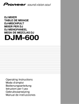 Pioneer djm 600 dj mixer 5 kanaals Bedienungsanleitung