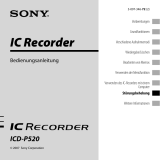 Sony ICD-P520 Bedienungsanleitung