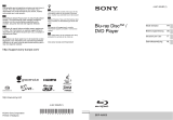 Sony BDPA6000 Bedienungsanleitung