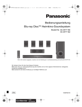 Panasonic SC-BTT182 Bedienungsanleitung