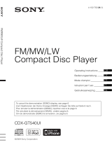 Sony cdx gt540ui Bedienungsanleitung