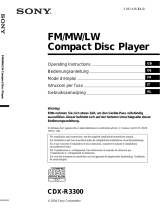 Sony cdxs3300 Bedienungsanleitung
