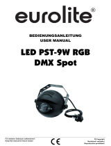 EuroLite LED PST-9W TCL DMX Spot Benutzerhandbuch