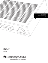 Cambridge Audio Azur 551R V1/V2 Benutzerhandbuch