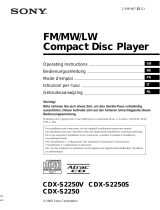 Sony cdx s 2250 Bedienungsanleitung