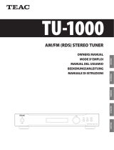 TEAC TU-1000 Bedienungsanleitung