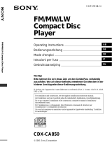 Sony cdx ca 850 Bedienungsanleitung