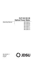 JDS Uniphase OLP-38 Operating Instructions Manual