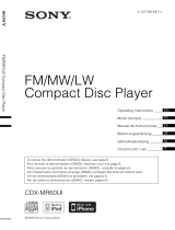 Sony CDX-MR60UI Bedienungsanleitung