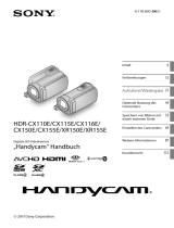 Sony HDR-CX150E Bedienungsanleitung