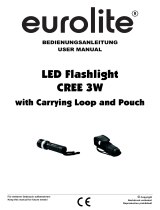 EuroLite LED Flashlight CREE 3W Benutzerhandbuch