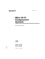 Sony MHC-RX70 Bedienungsanleitung