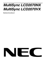 NEC MultiSync® LCD2070NX Bedienungsanleitung