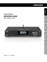NOXON Noxon A 540 Internet Radio Bedienungsanleitung