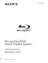 Sony BDV-E370 Bedienungsanleitung