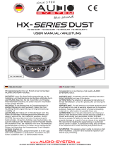 Audio System HX 165 DUST Benutzerhandbuch