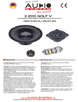 Audio System X 200 golf v Benutzerhandbuch