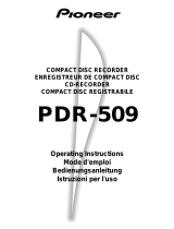 Pioneer PDR-509 Bedienungsanleitung