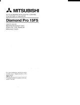 NEC DiamondPro 15FS Bedienungsanleitung