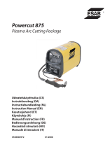 ESAB Powercut 875 Plasma Arc Cutting Package Benutzerhandbuch