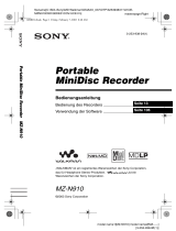 Sony MZ-N910 Bedienungsanleitung