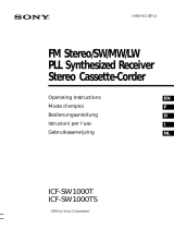 Sony ICF-SW1000T Bedienungsanleitung