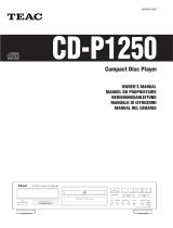 TEAC CD-P1250 Bedienungsanleitung