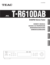 TEAC T-R610DAB Bedienungsanleitung