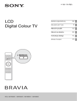 Sony Bravia KDL-40HX805 Bedienungsanleitung