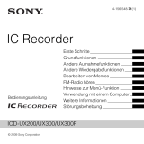 Sony ICD-UX300 Bedienungsanleitung