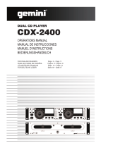 Gemini CDX-2400 Bedienungsanleitung