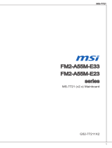 MSI FM2-A55M-E33FM2-A75IA-E53FM2-A85XA-G65 Bedienungsanleitung