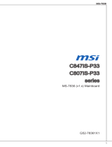 MSI C847IS-P33 Bedienungsanleitung
