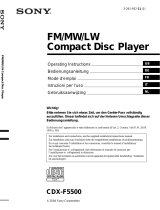 Sony CDX-F5500 Bedienungsanleitung