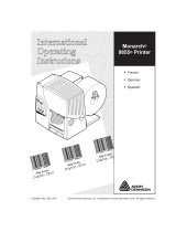 Avery Dennison 9855 Printer Operator's Handbook