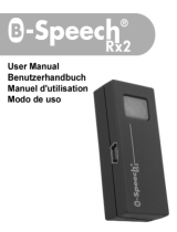 B-Speech Rx2 Benutzerhandbuch
