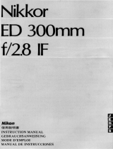 Nikon NIKKOR ED 300MM F/2.8 IF Bedienungsanleitung
