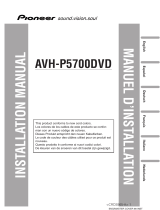 Pioneer AVHP5700DVD Installationsanleitung